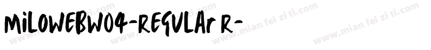 MiloWebW04-Regular R字体转换